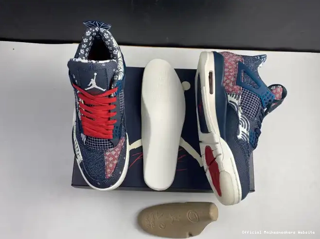 Official Maikesneakers 4 Sashiko Retro SE CW0898-400 Jordan Air 0529